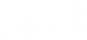Logo Work8 - wit
